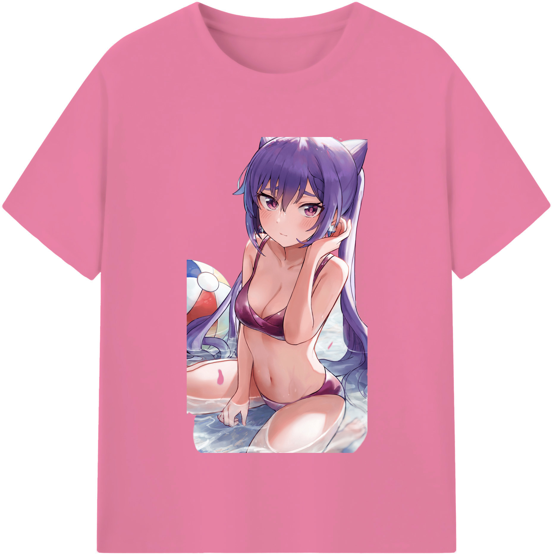 げんし神 刻晴 こくせい genshin Kokusei 綿100％半袖Tシャツ（フロントプリント）